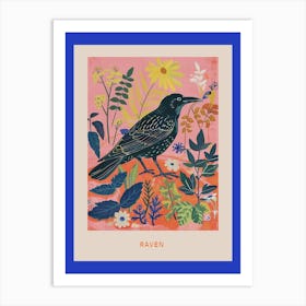 Spring Birds Poster Raven 3 Art Print