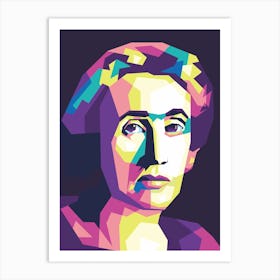 Virginia Woolf Wpap Art Print