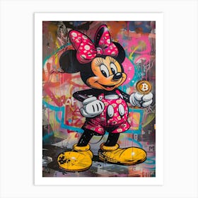 Pop art Minnie Mouse Art Print