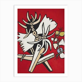 Fernand Léger Quatre Papillons Et Un Insecte (1953) Art Print