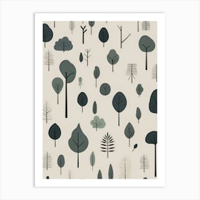 Trees In The Forest Art Print