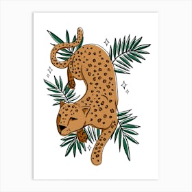 Leopard Leaf 2 Art Print