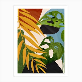 Abstract Tropical Art 2 Art Print