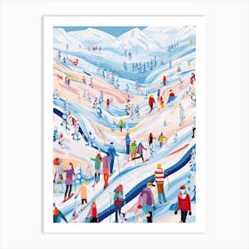 Are, Sweden, Ski Resort Illustration 2 Art Print