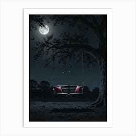 Swing Under The Moon 1 Art Print