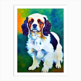 Boykin Spaniel Fauvist Style Dog Art Print