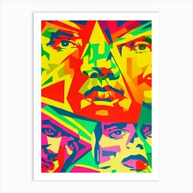 Def Leppard Colourful Pop Art Art Print