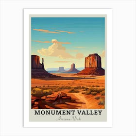 Monument Valley Arizona Travel Art Print