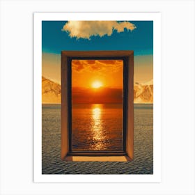 Surrealism Window Portal Art Print