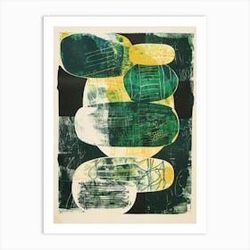 'Green And Yellow' Art Print