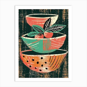 Bowls Of Fruit 2 Art Print