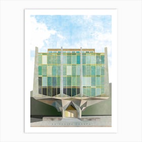 La Tulipe Green Architecture Art Print Art Print