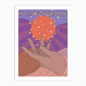 Sun And Stars Tarot Art Print