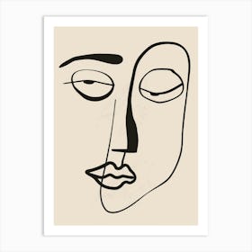 Face Of A Woman 85 Art Print