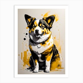 Corgi Dog Art Print