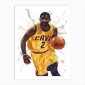 Kyrie Irving Cleveland Cavaliers Art Print