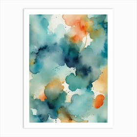 Abstract Watercolor Painting 11 Art Print