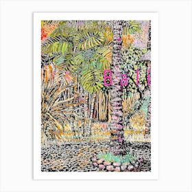 Bali Palmtree 003 Poster Art Print