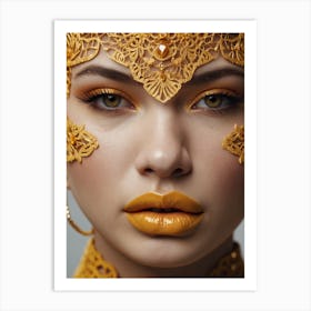 Golden Beauty Art Print