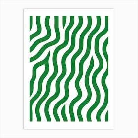 Line Art Inspired By The Green Stripe By Matisse 4 Art Print