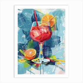 Cocktail In A Glass Art Print