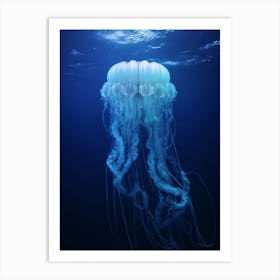 Irukandji Jellyfish Ocean Realistic 2 Art Print