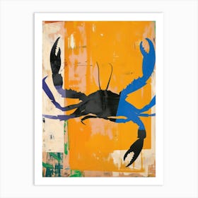Crab 4 Cut Out Collage Art Print