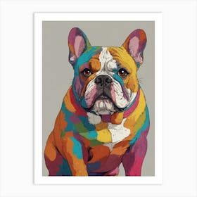 French Bulldog Painting Art Print