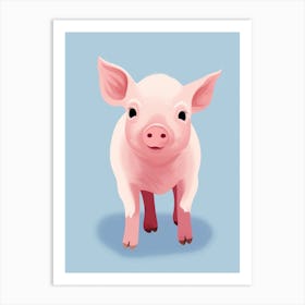 Baby Animal Illustration  Pig 1 Art Print