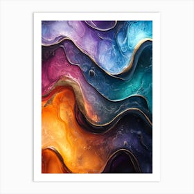 Stunning Whimsical Marble 13 Art Print