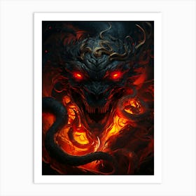 Dragon Hd Wallpaper 2 Art Print