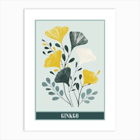 Ginkgo Tree Flat Illustration 8 Poster Art Print