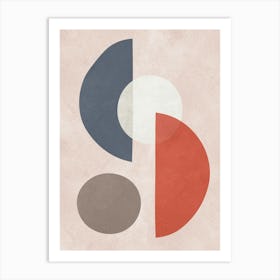 Geometry with expressive circles 24 Art Print