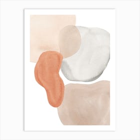 Warm Muted Abstract Art Print