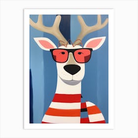 Little Caribou 1 Wearing Sunglasses Art Print