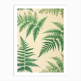 Pattern Poster Royal Fern 1 Art Print