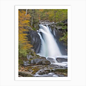 Yarmouth Falls, United States Realistic Photograph (2) Art Print