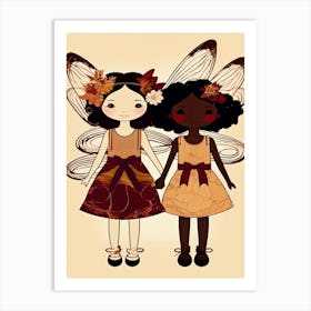 Fairy Best Friends Art Print