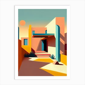 House In The Desert 1 Art Print