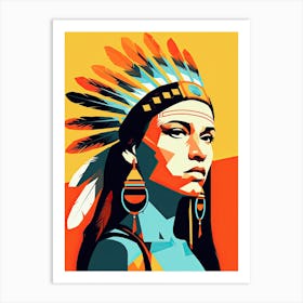 Colorful Native American Heritage Art Print
