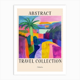 Abstract Travel Collection Poster Colombia 3 Art Print