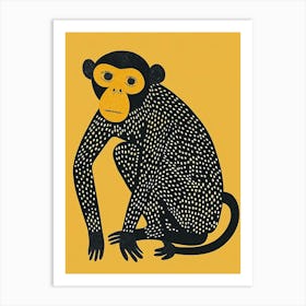 Yellow Bonobo 3 Art Print