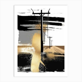 Woman Walking Down The Street 1 Art Print