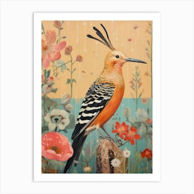 Hoopoe 2 Detailed Bird Painting Art Print
