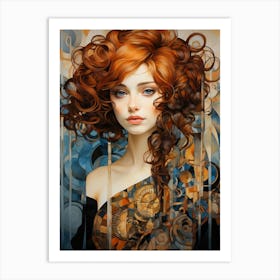 Portrait Of A Girl Art Print