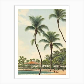 Mooloolaba Beach Australia Vintage Art Print