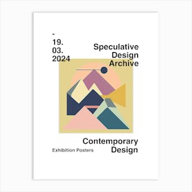 Speculative Design Archive Abstract Poster 13 Art Print