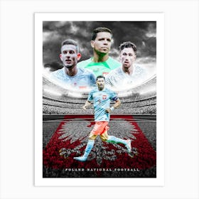 Poland Football Poster Art Print