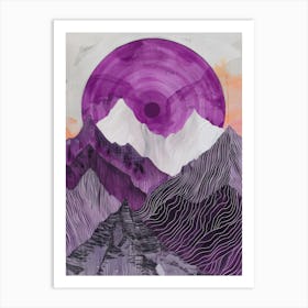 Purple Mountains 4 Art Print