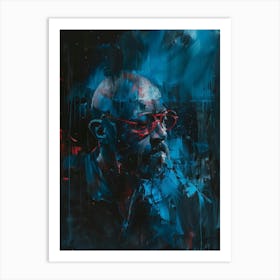 'The Man With Glasses' Art Print